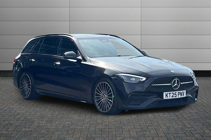 Mercedes-Benz C Class 2.0 C300h Mhev Amg Line Premium Plus Estate KT25PNV Black