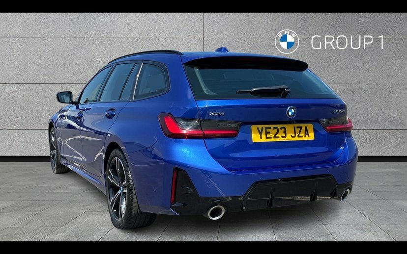 BMW 3 Series 330E Xdrive M Sport Touring YE23JZA Blue #2