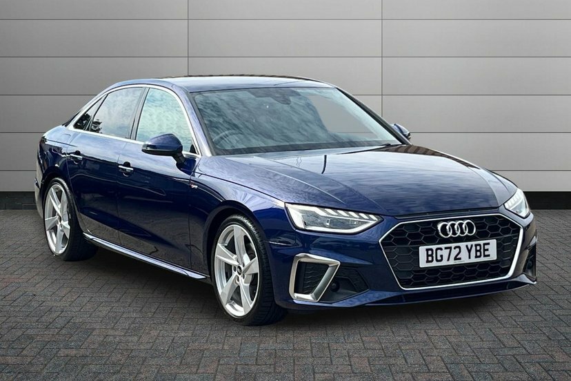 Audi A4 2.0 Tfsi 35 S Line Saloon S Tronic 150 BG72YBE Blue