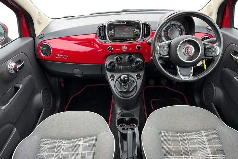 Fiat 500 1.2 Lounge Hatchback 69 Bhp WP17CHV Red #6