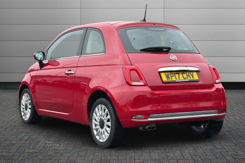 Fiat 500 1.2 Lounge Hatchback 69 Bhp WP17CHV Red #3