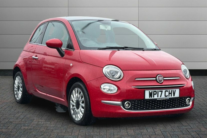 Fiat 500 1.2 Lounge Hatchback 69 Bhp WP17CHV Red