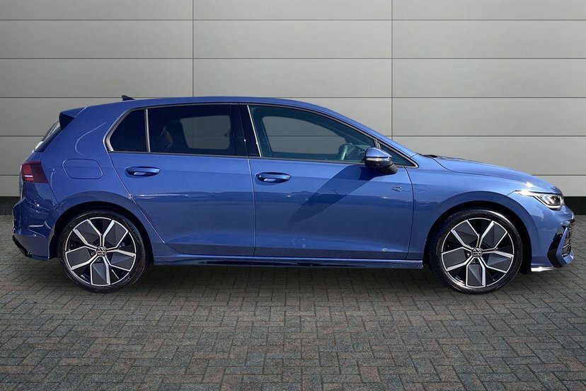Volkswagen Golf 1.5 Etsi Mhev R-line Hatchback Hybrid D EF75VTY Blue #4