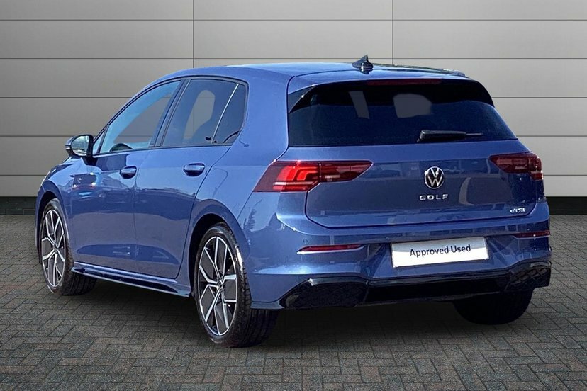 Volkswagen Golf 1.5 Etsi Mhev R-line Hatchback Hybrid D EF75VTY Blue #3