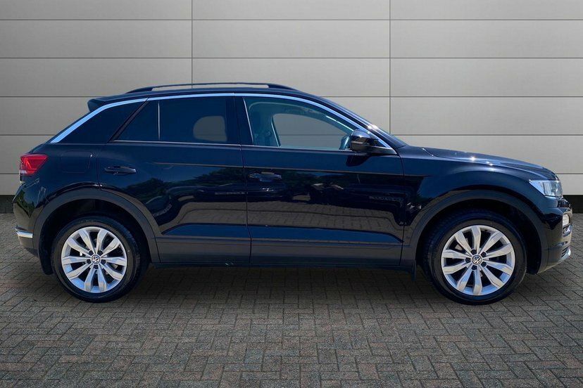Volkswagen T-Roc 1.5 Tsi Gpf Evo Se Suv Dsg 150 Ps DE19ZYX Black #4