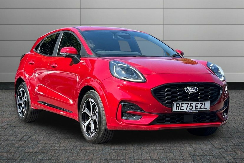 Ford Puma 1.0T Ecoboost Mhev St-line Suv Hybrid M RE75EZL Red