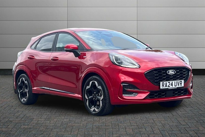 Ford Puma 1.0T Ecoboost Mhev St-line X Suv Hybrid RA24UVR Red