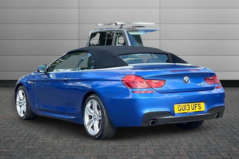 BMW 6 Series 3.0 640I M Sport Convertible Euro Blue #3