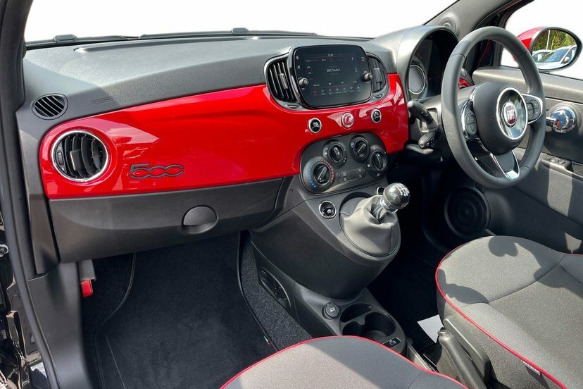 Fiat 500C 1.0 Mhev Red Convertible 70 Bhp Black #6