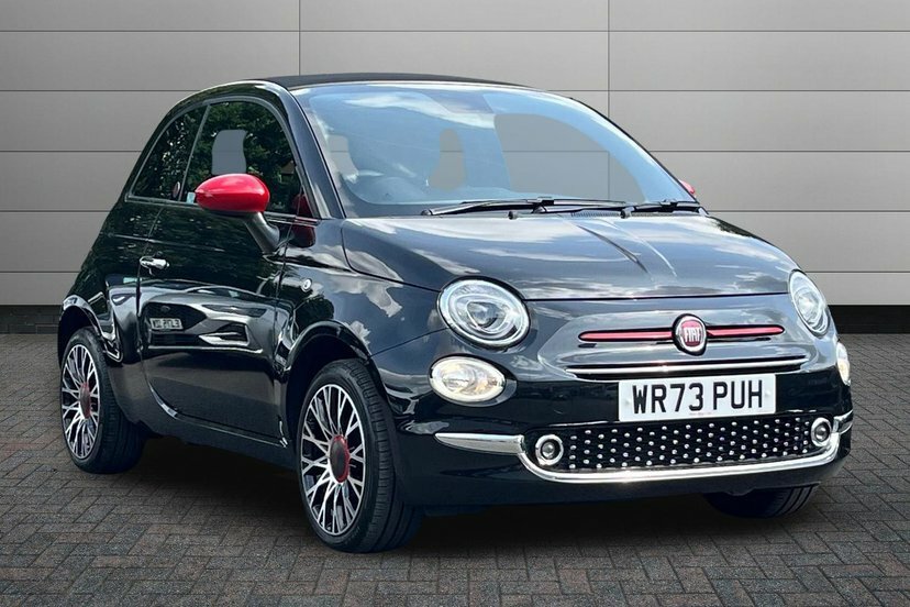Fiat 500C 1.0 Mhev Red Convertible 70 Bhp Black