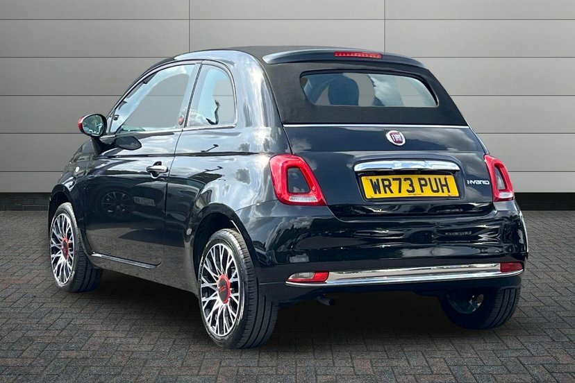 Fiat 500C 1.0 Mhev Red Convertible 70 Bhp Black #3