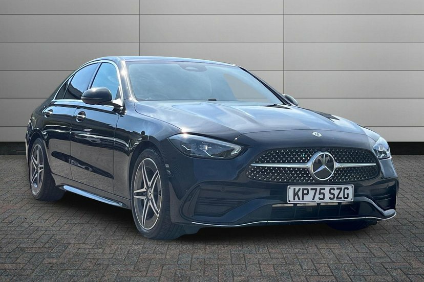 Mercedes-Benz C Class C200h Mhev Amg Line Saloon Black