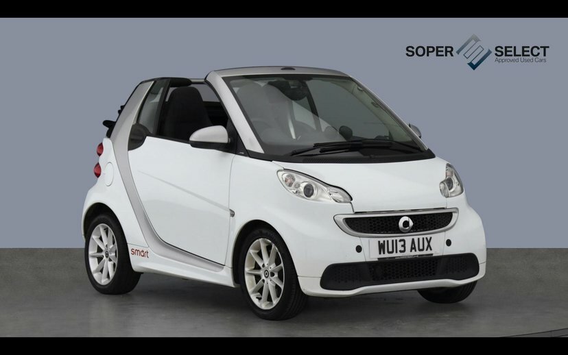 Smart Fortwo Cabrio 1.0 Mhd Passion Cabriolet Softtouch Eur White
