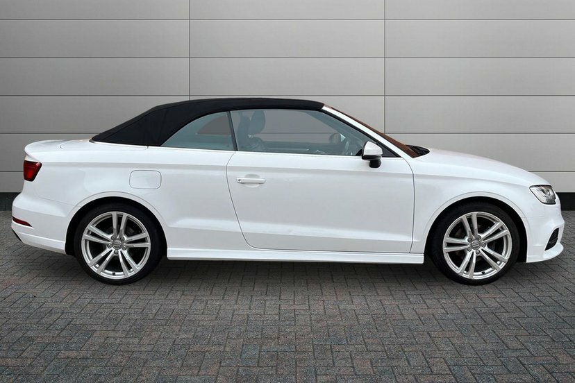 Audi A3 Cabriolet 1.6 Tdi S Line Convertible 110 White #4