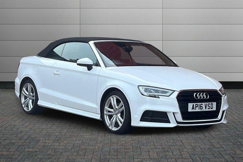 Audi A3 Cabriolet 1.6 Tdi S Line Convertible 110 White