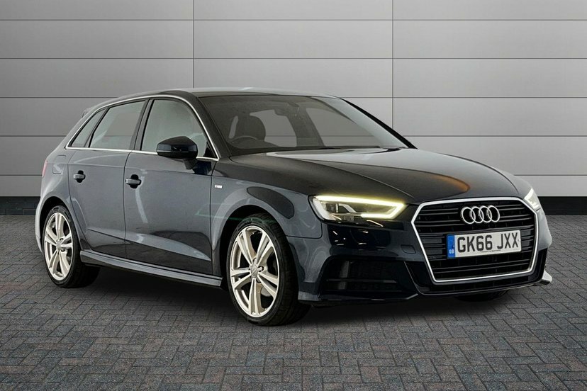 Audi A3 2.0 Tdi S Line Sportback S Tronic 6Spd Blue