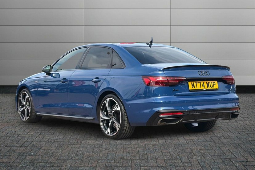 Audi A4 2.0 Tfsi 35 Black Edition Saloon S Tron Blue #3
