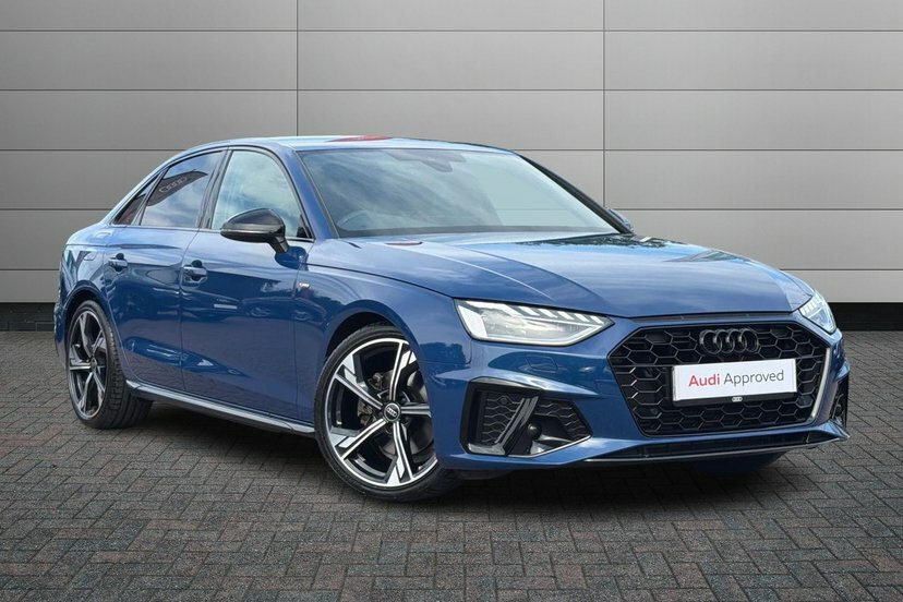 Audi A4 2.0 Tfsi 35 Black Edition Saloon S Tron Blue