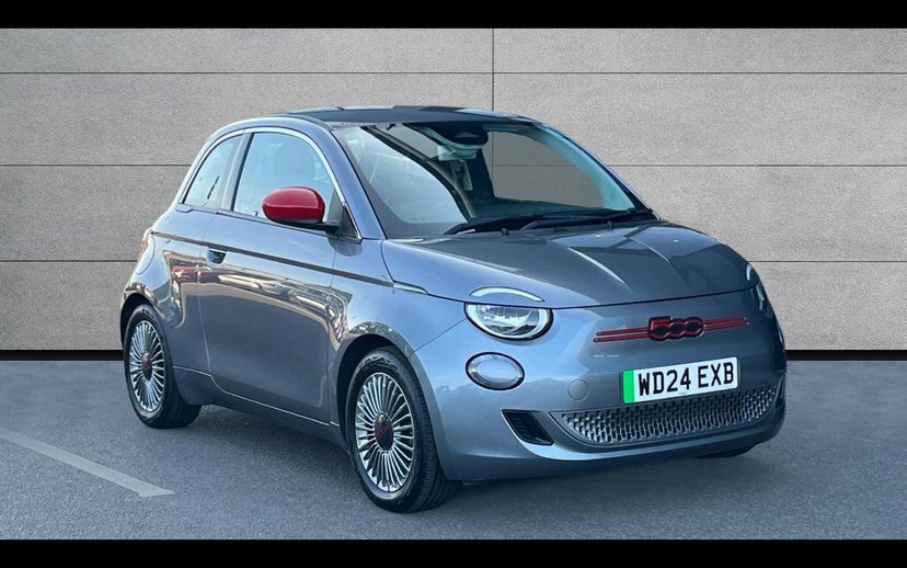 Fiat 500E 42Kwh Red Hatchback 118 Ps Grey