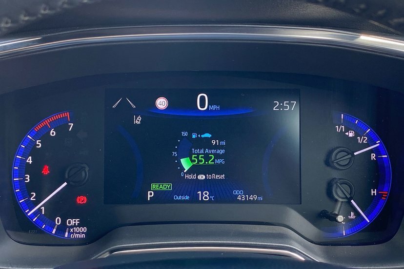 Toyota Corolla 1.8 Vvt-h Icon Cvt Blue #8