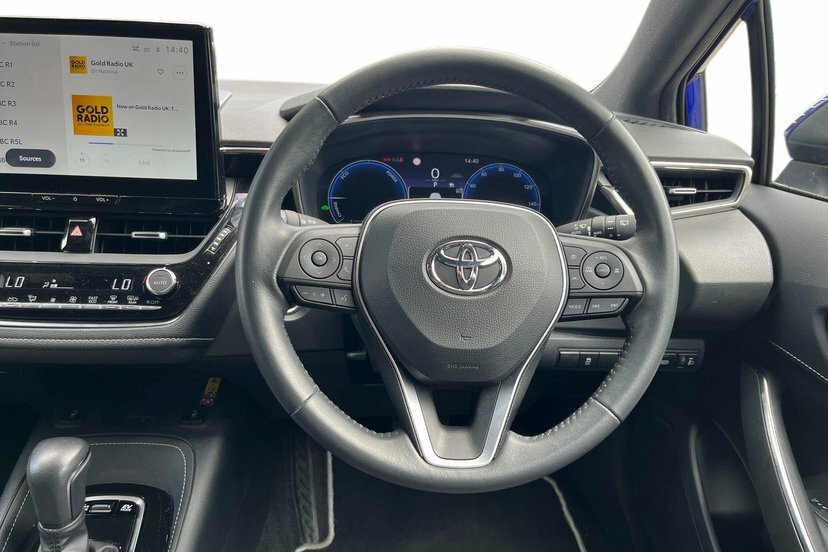 Toyota Corolla 1.8 Vvt-h Design Hatchback Hybrid Cvt GK73HXJ Blue #6