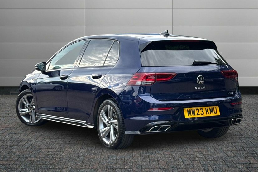 Volkswagen Golf 1.5 Etsi Mhev R-line Hatchback Hybrid D MW23KMU Blue #3