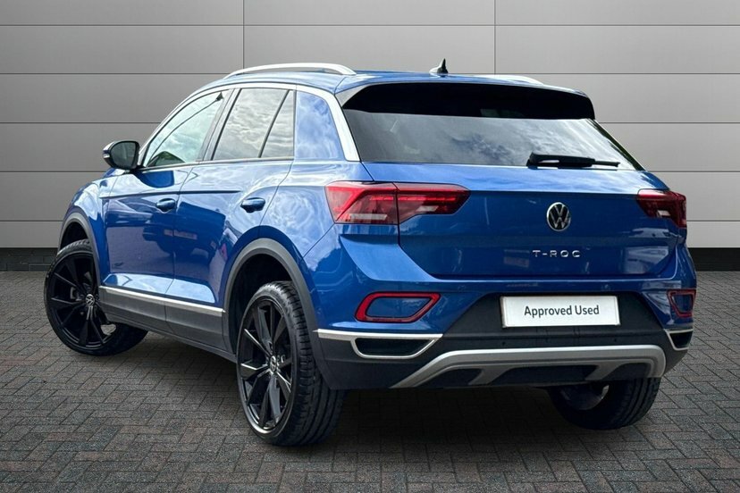 Volkswagen T-Roc 1.5 Tsi Style Suv Dsg 150 Ps Blue #3
