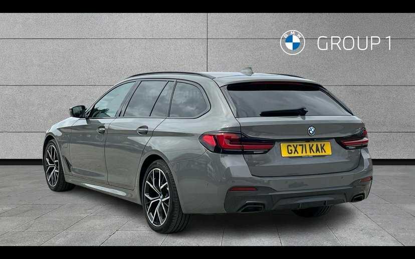 BMW 5 Series 530E M Sport Touring GX71KAK Grey #2