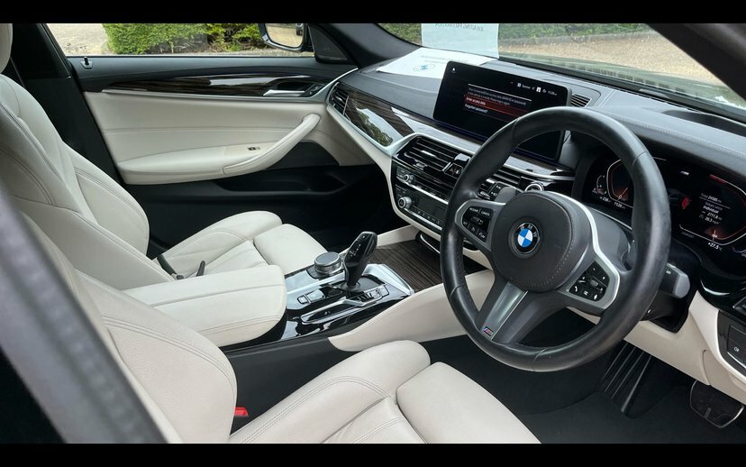 BMW 5 Series 520D M Sport Saloon RX23JRV Black #6