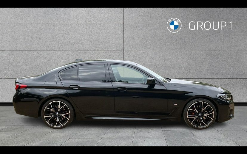 BMW 5 Series 520D M Sport Saloon RX23JRV Black #3