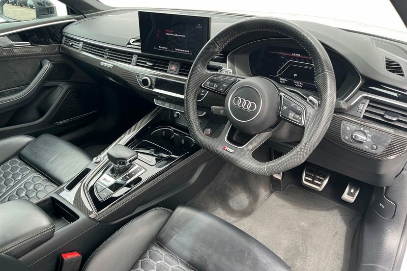Audi RS5 2.9 Tfsi V6 Carbon Black Coupe Tiptroni White #6