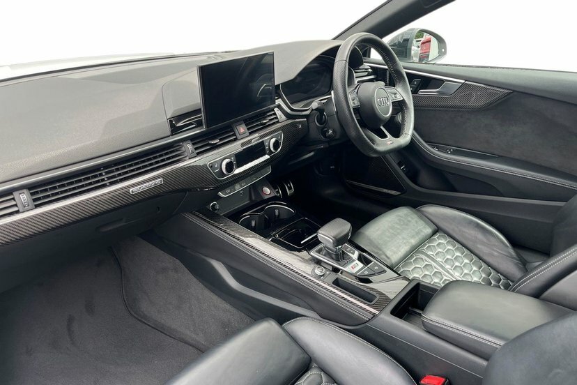 Audi RS5 2.9 Tfsi V6 Carbon Black Coupe Tiptroni White #2