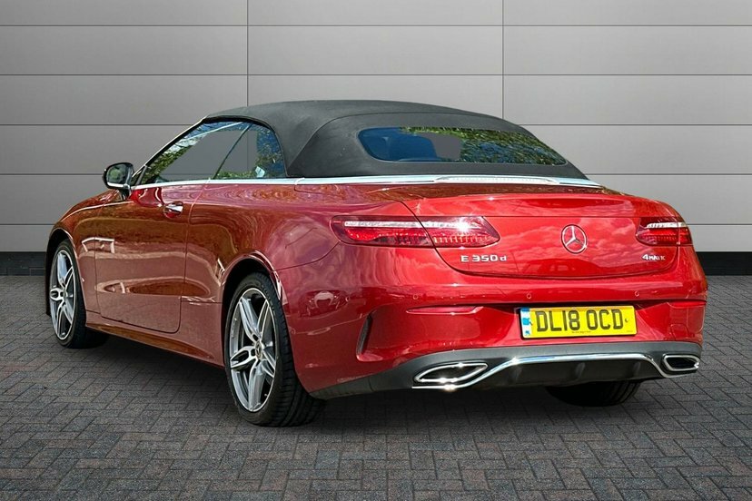 Mercedes-Benz E Class 3.0 E350d V6 Amg Line Premium Cabriolet Dies Red #2