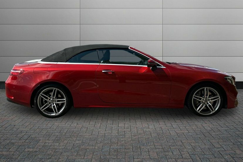 Mercedes-Benz E Class 3.0 E350d V6 Amg Line Premium Cabriolet Dies Red #3