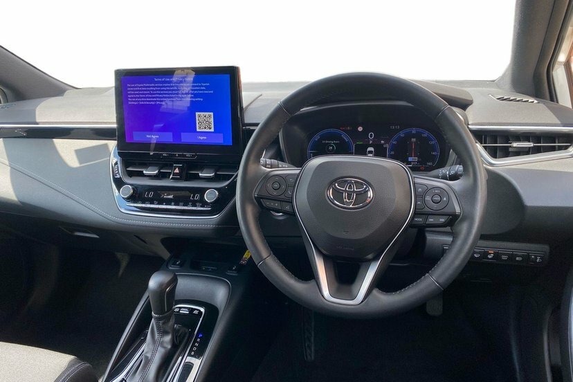 Toyota Corolla 1.8 Vvt-h Icon Hatchback Hybrid Cvt 14 White #6