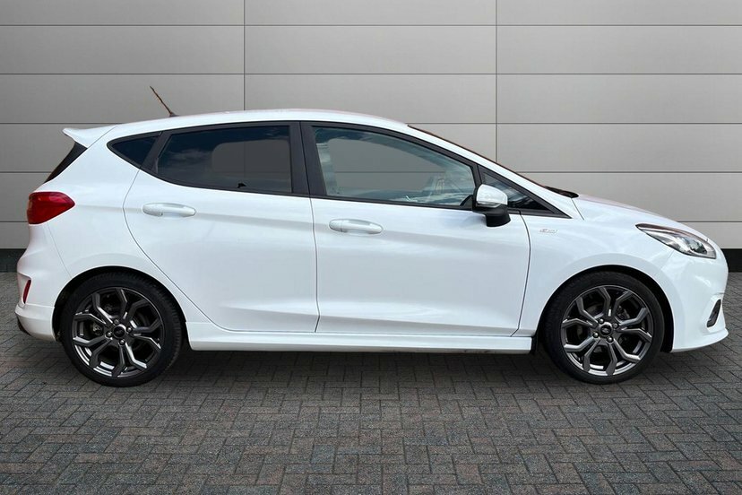 Ford Fiesta 1.0T Ecoboost Gpf St-line Hatchback Aut White #4
