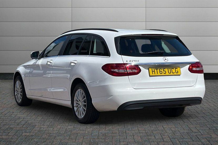 Mercedes-Benz C Class C220d Se Estate White #2