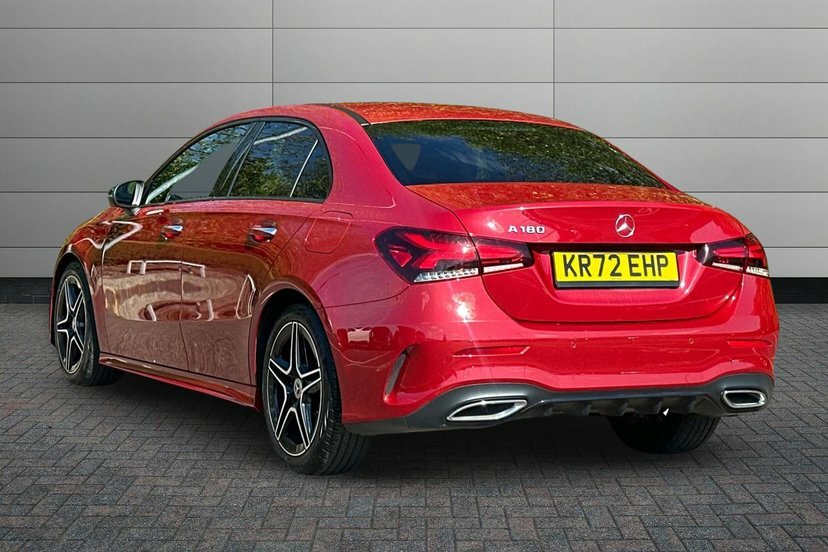 Mercedes-Benz A Class A180 Amg Line Premium Saloon Red #2