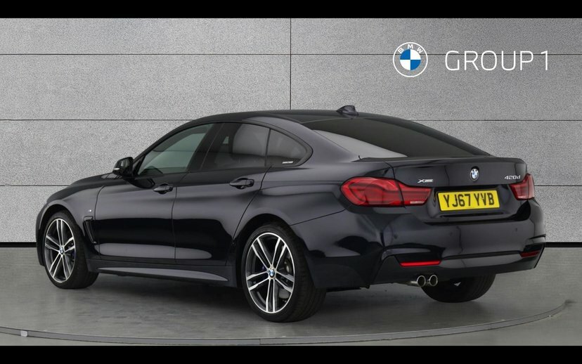 BMW 4 Series Gran Coupe 420D Xdrive M Sport Gran Coupe Black #2