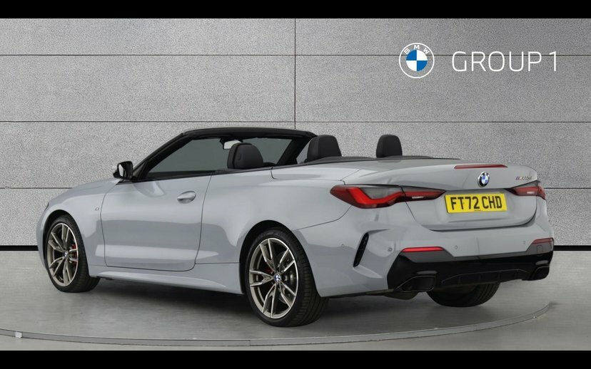 BMW 4 Series M440d Xdrive Convertible Grey #2