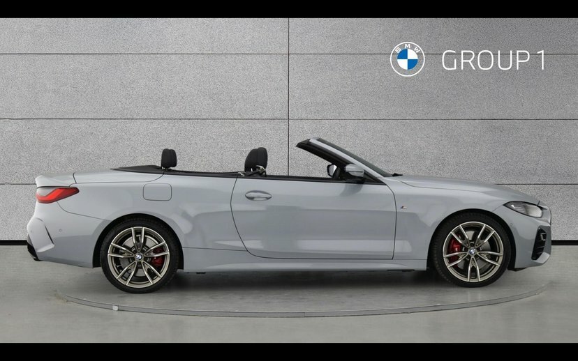 BMW 4 Series M440d Xdrive Convertible Grey #3