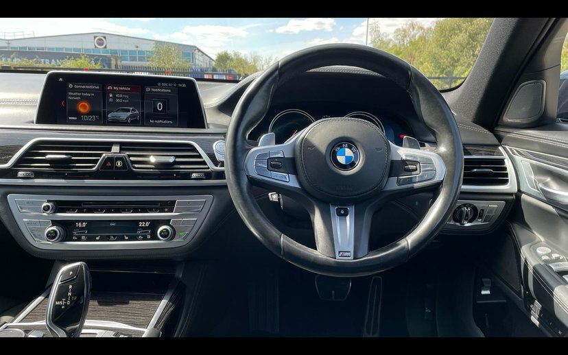 BMW 7 Series 740D Xdrive M Sport Saloon Black #5