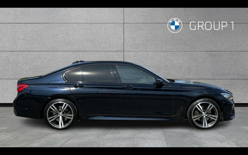 BMW 7 Series 740D Xdrive M Sport Saloon Black #3