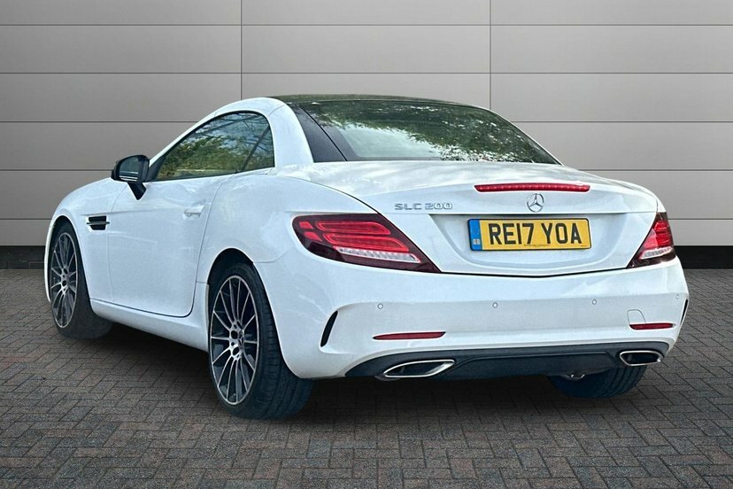 Mercedes-Benz SLC Slc200 Amg Line Convertible White #2