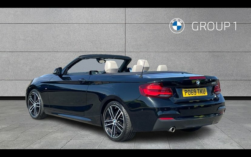 BMW 2 Series 218I M Sport Convertible Black #2