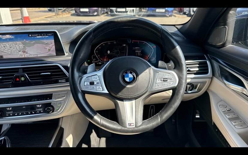 BMW 7 Series 740D Xdrive M Sport Saloon Black #5