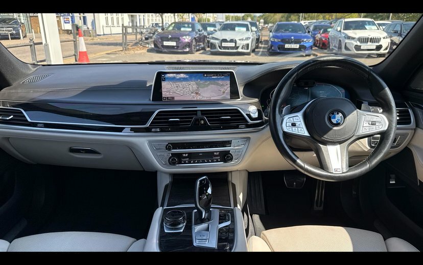 BMW 7 Series 740D Xdrive M Sport Saloon Black #4