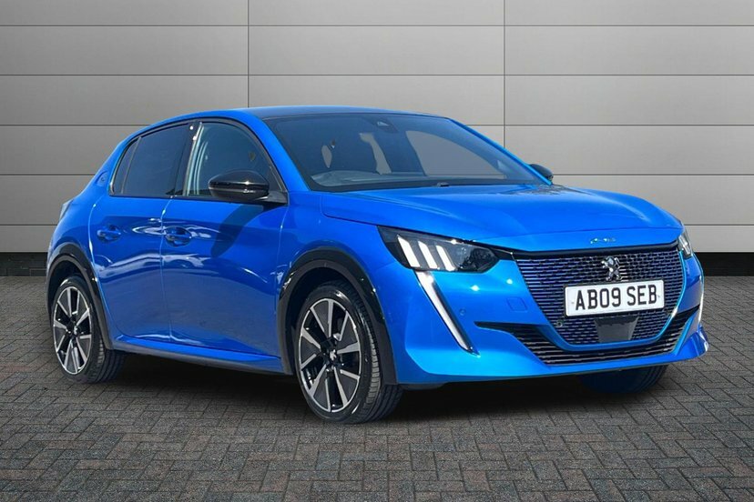 Peugeot e-208 50Kwh Gt Line Hatchback 136 Ps Blue