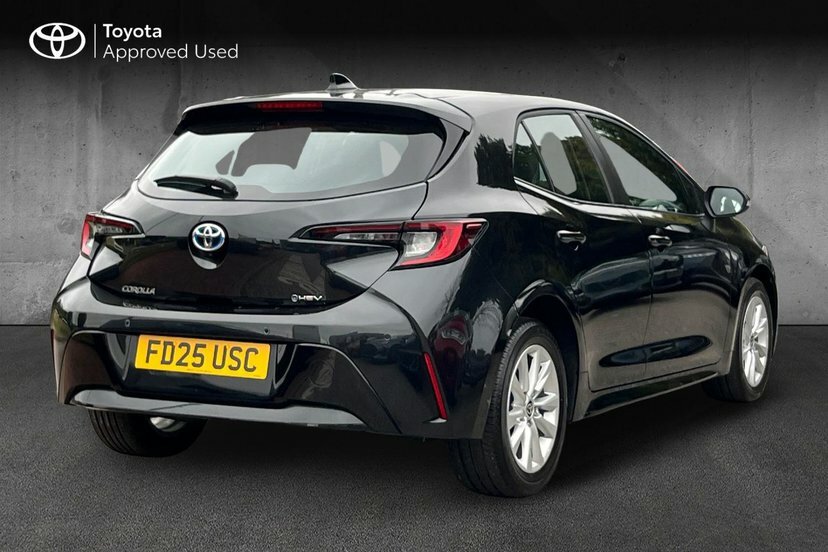 Toyota Corolla 1.8 Vvt-h Icon Hatchback Hybrid Cvt 14 Black #2