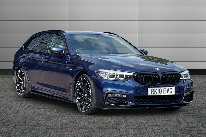 BMW 5 Series 2.0 520I M Sport Touring 184 Ps Blue